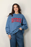 Rotate - Sweater - Heavy Sweat Crewneck - Blue Horizon