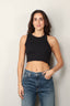 Halfboy - Tanktop - Tank top crop -  Black