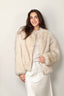 Halfboy - Jas - Short Eco Fur Coat - Cream