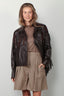 Nili Lotan - Jacket - Eloi - Leather - Dark Brown