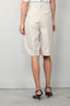 Ganni - Short - Cotton Melange Tailoring Wide Shorts - Angora