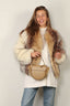Halfboy - Jack - Faux Fur Bomber - Camel/Black/Off White