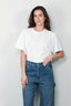 forte_forte - T-shirt - Essential Organic Cotton Jersey Cropped T-shirt - Bianco