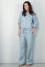 Forte_Forte - Blouse - Chic Linen Shirt - Acqua