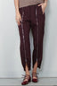 Tibi - Broek - Nylon Zipper Jogger - Malbec