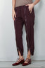 Tibi - Broek - Nylon Zipper Jogger - Malbec