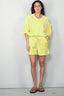 Bongusta - T-shirt - Naram Oversized Shirt - Pristine & Neon Yellow