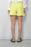 Bongusta - Short - Naram Gym Shorts - Pristine & Neon Yellow