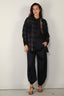 R13 - Blouse - Boyfriend Shirt - Navy Plaid Blue