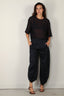 Tibi - T-shirt - Sheer Wool Gauze Easy T - Navy