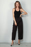 Forte_Forte - Broek - Chic Cotton Linen Drawstring Pants - Noir