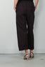 Forte_Forte - Broek - Chic Cotton Linen Drawstring Pants - Noir