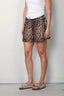 Ganni - Short - Light chiffon ruffle shorts -  Leopard