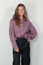 Tibi - Blouse - Flannel Menswear Shirting Oversized Shirt - Red Multi