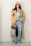 6397 - Jas - Trench Coat - Khaki - BYLOTTE