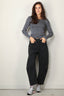 6397 - Top - Skinny crew - Chrome - BYLOTTE