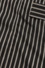 R13 - Blouse - Shawl Lapel Shirt - Black / White Stripe