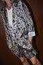 R13 - Blazer - Elongated Ragged Blazer With Piping - Purple Floral