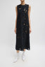 Tibi - Jurk - Adelle Fil Coupe Dress - Black