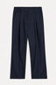 Aiayu - Broek - Toto Pant Fine Wool - Black Navy