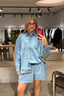 Suzie Kondi - Blouse - Kappa Button-Up Shirt Denim - Okeanos