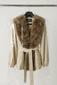 Rotate - Jas - Faux Fur Collar Jacket - Cement