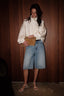 RÓHE - Short - Baggy Fit Denim Shorts - Classic Blue