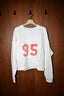 Nili Lotan - Sweater - 95 Gladys Sweatshirt - Ecru/ Red Print