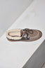 Posa - Loafers - Boat Loafer Brushed Fur Suede / Leather - Coffee / Dark Brown