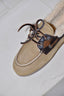 Posa - Loafers - Boat Loafer Brushed Fur Suede / Leather - Coffee / Caramelo