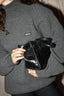 Rotate - Trui - Knit Highneck Jumper - Gray Pinstripe