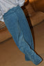 6397 - Jeans - Roomy - Corduroy - Turqoise