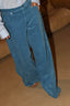 6397 - Jeans - Roomy - Corduroy - Turqoise