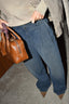 Golden Goose - Broek - Journey W's Pant Wide Leg Flavia - Blue