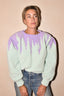 SAGE AND IVY - Sweater - Sigrid - Mint / Lila