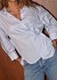 TWP - Blouse - Newest Earl - White/Blue