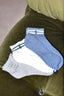 Ralph Lauren - Sokken - Prtd Cst 3pk-ankle-3 Pack - Grey Heather