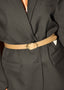 TWP - Riem - Narrow Belt - Mink/Light Gold