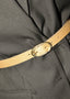TWP - Riem - Narrow Belt - Mink/Light Gold