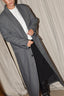 Tibi - Jas - Menswear Tech Twill Tailored Mens Coat - Grey Multi