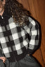 Golden Goose - Vest - Journey W's Knit Dress Rachelle Wool Check Jacquard - Afterdark / Oatmilk
