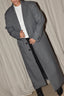 Tibi - Jas - Menswear Tech Twill Tailored Mens Coat - Grey Multi