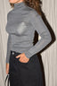 RÓHE - Top - Fine Merino Turtleneck - Mid Grey Melange