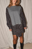 Johny - Sweater - Marianne - Grey/Brown Check
