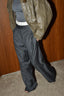 RÓHE - Broek - Boxer Detailed Trousers - Dark Grey Melange