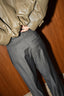 RÓHE - Broek - Boxer Detailed Trousers - Dark Grey Melange