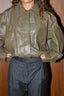 RÓHE - Jacket - Leather Blouson Jacket - Taupe