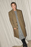Tibi - Jas - Menswear Tech Twill Tailored Midi Mens Coat - Cedar Multi