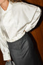 RÓHE - Top - Double Breasted Silk Top - Cream