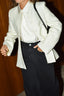 RÓHE - Blazer - Bouclé Shaped Blazer - Cream